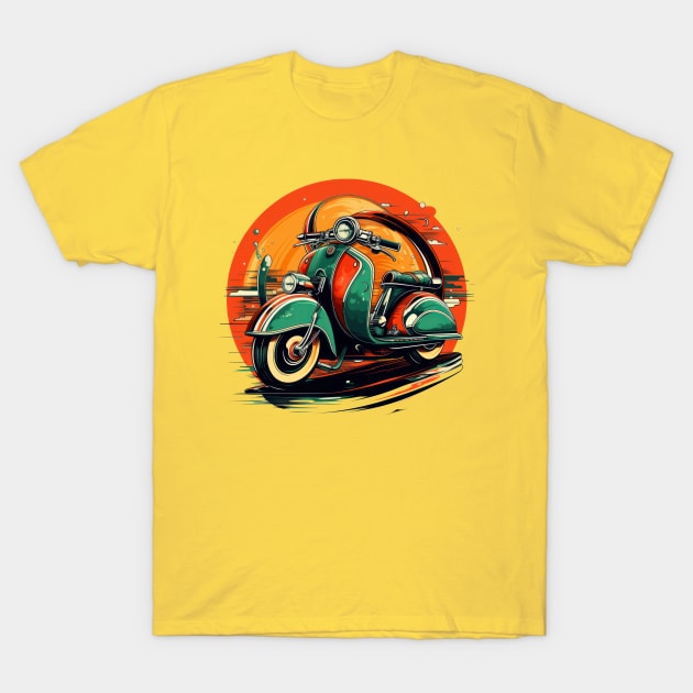 Scooter T-Shirt by Urban Archeology Shop Gallery